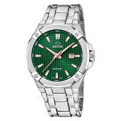 JAGUAR J1009/3 Silver Dial Green Stainless Steel Swiss Made