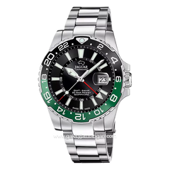 JAGUAR J1011/5 Silver Dial Black Stainless Steel Swiss Made