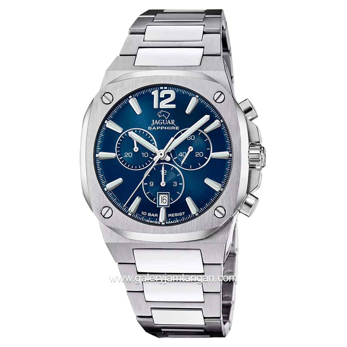 JAGUAR J1025/1 Silver Stainless Steel Swiss Made