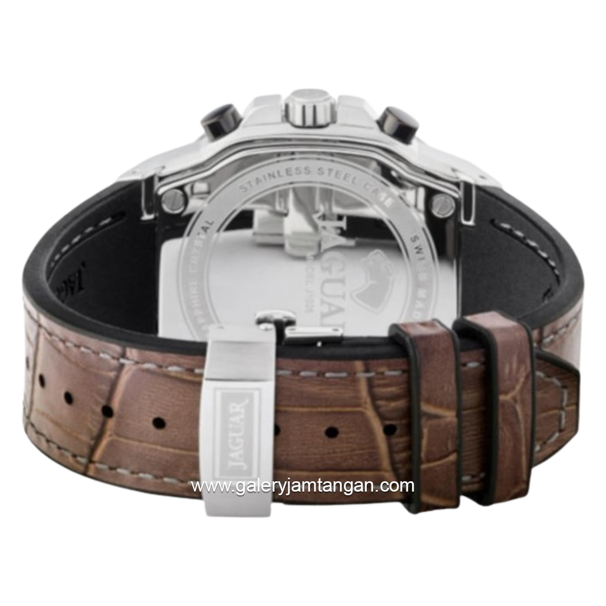 JAGUAR J1026/2 Brown Leather Strap Swiss Made