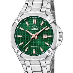 JAGUAR J1009/3 Silver Dial Green Stainless Steel Swiss Made