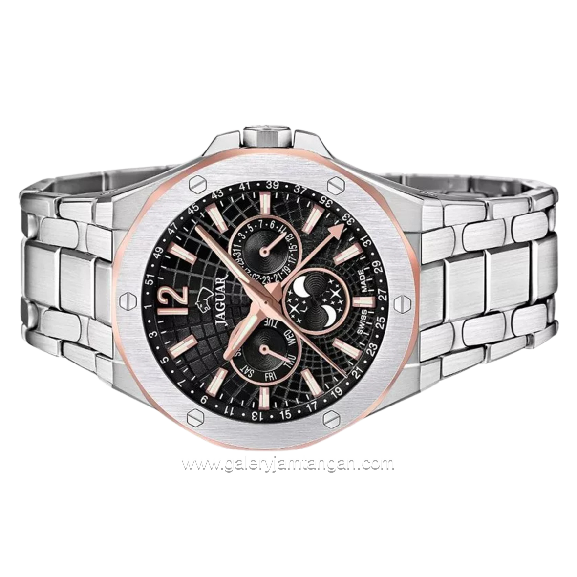 JAGUAR J1039/4 Silver Stainless Steel Swiss Made