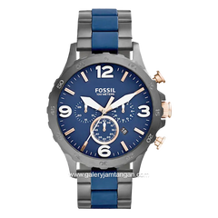 FOSSIL JR1494 Multifunction Grey Blue Stainless Steel Strap
