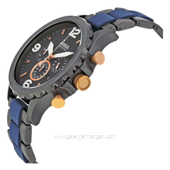 FOSSIL JR1494 Multifunction Grey Blue Stainless Steel Strap
