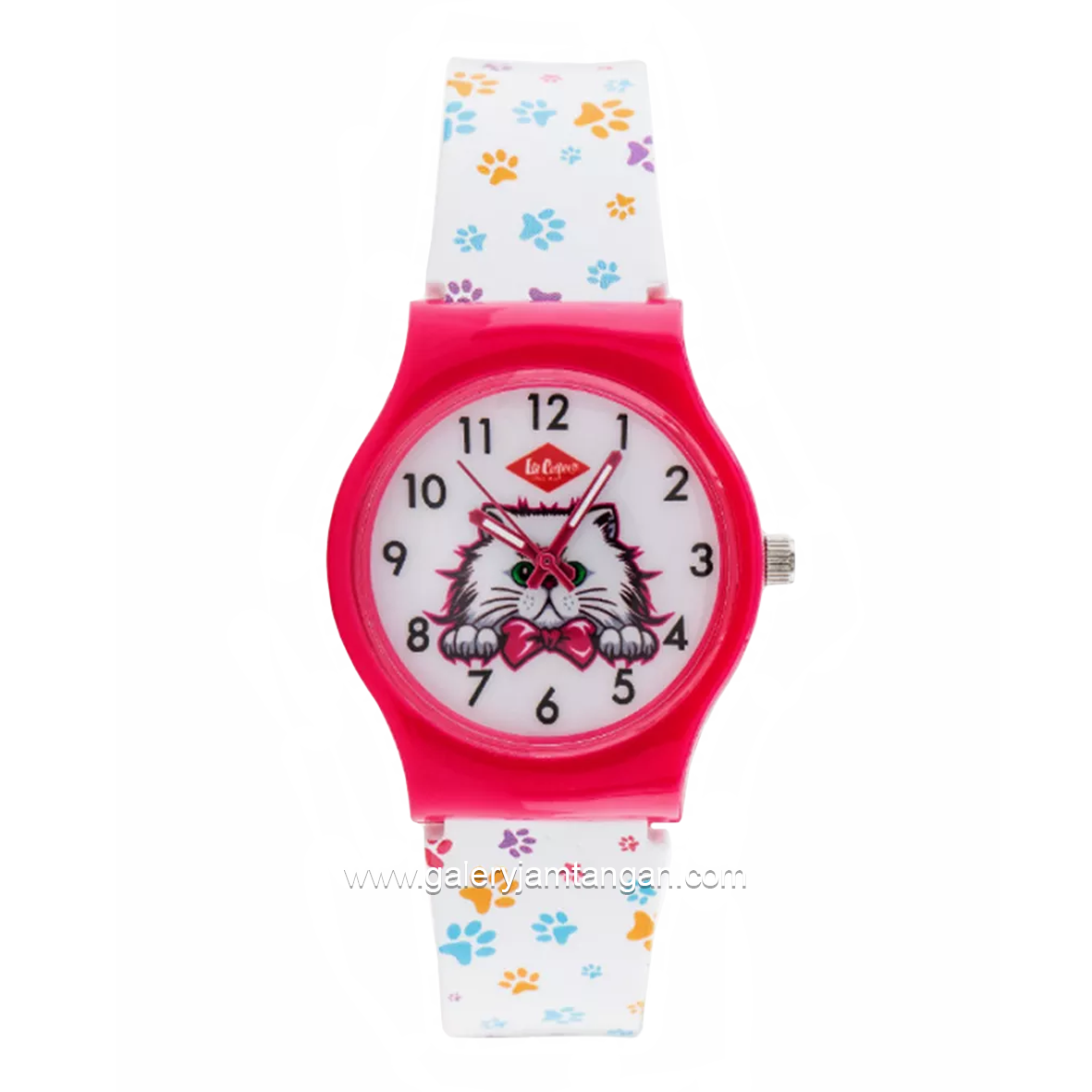 LEE COOPER LC.K.1.333 Kid's Watches White Pink Rubber Strap