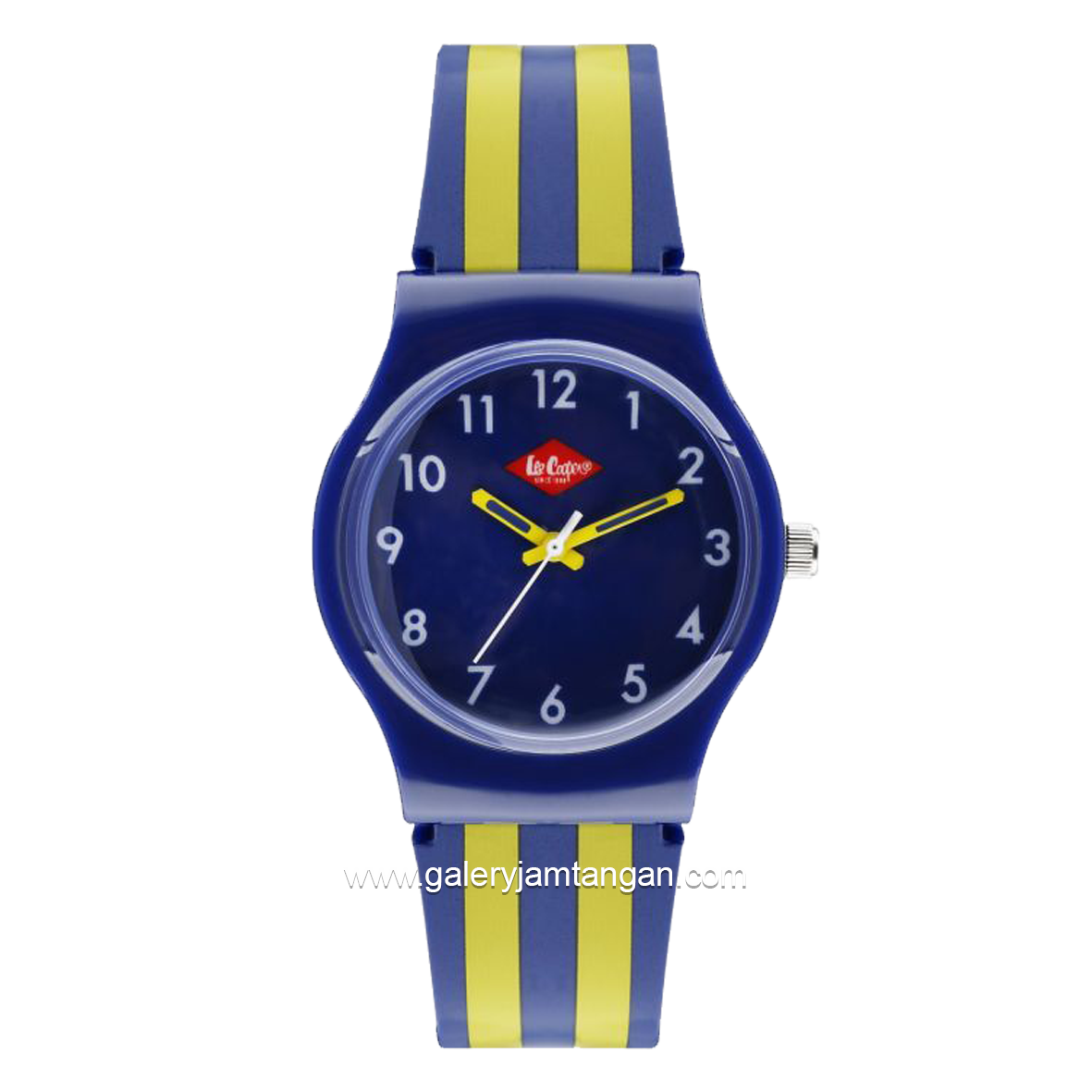 LEE COOPER LC.K.1.399 Kid's Watches Navy Yellow Rubber Strap