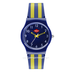 LEE COOPER LC.K.1.399 Kid's Watches Navy Yellow Rubber Strap