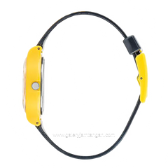 LEE COOPER LC.K.1.757 Kid's Watches Black Yellow Rubber Strap