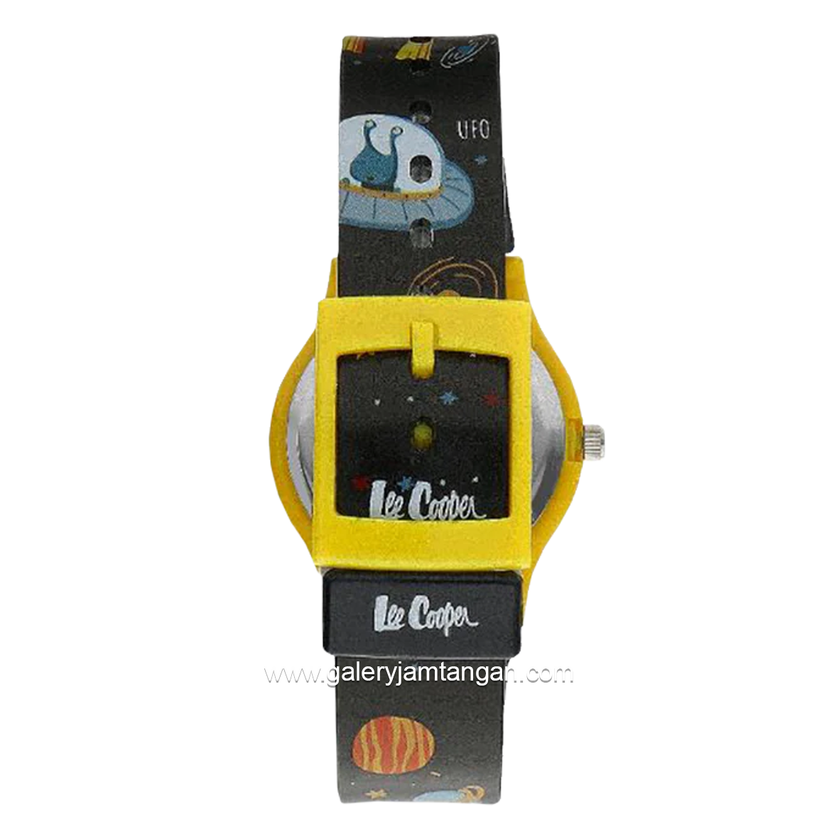 LEE COOPER LC.K.1.757 Kid's Watches Black Yellow Rubber Strap
