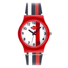 LEE COOPER LC.K.1.838 Kid's Watches Navy Red Rubber Strap