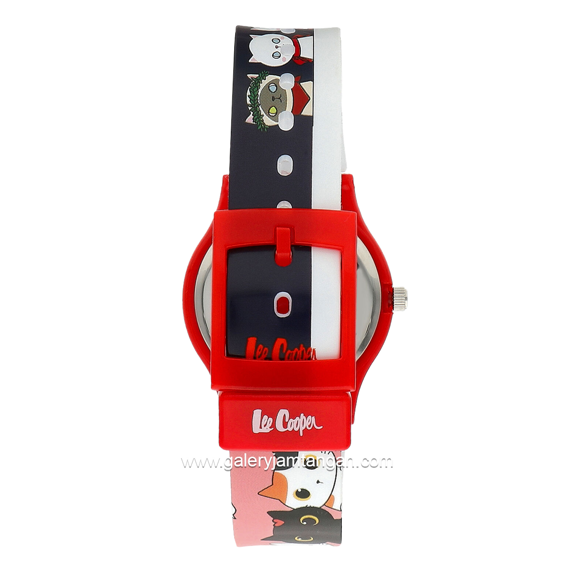 LEE COOPER LC.K.1.839 Ki's Watches Blue Pink Rubber Strap