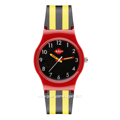 LEE COOPER LC.K.1.851 Kid's Watches Black Yellow Rubber Strap