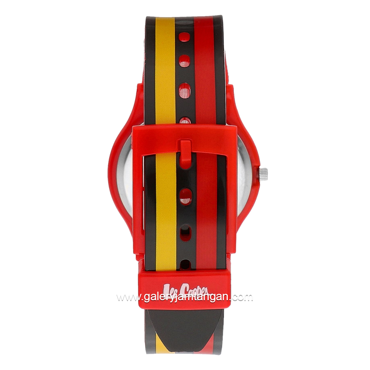 LEE COOPER LC.K.1.851 Kid's Watches Black Yellow Rubber Strap