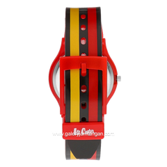LEE COOPER LC.K.1.851 Kid's Watches Black Yellow Rubber Strap