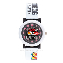 LEE COOPER LC.K.2.653 Kid's Watches White Black Rubber Strap