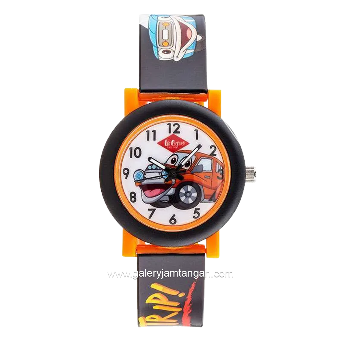 LEE COOPER LC.K.2.831 Kid's Watches Black Orange Rubber Strap