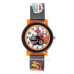 LEE COOPER LC.K.2.831 Kid's Watches Black Orange Rubber Strap