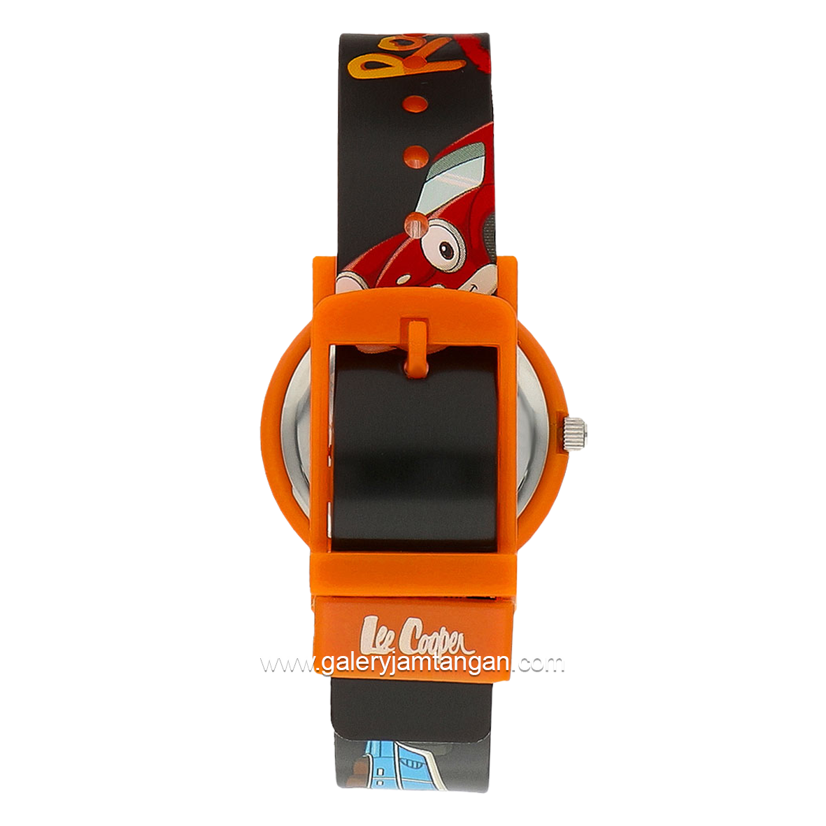 LEE COOPER LC.K.2.831 Kid's Watches Black Orange Rubber Strap