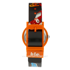 LEE COOPER LC.K.2.831 Kid's Watches Black Orange Rubber Strap