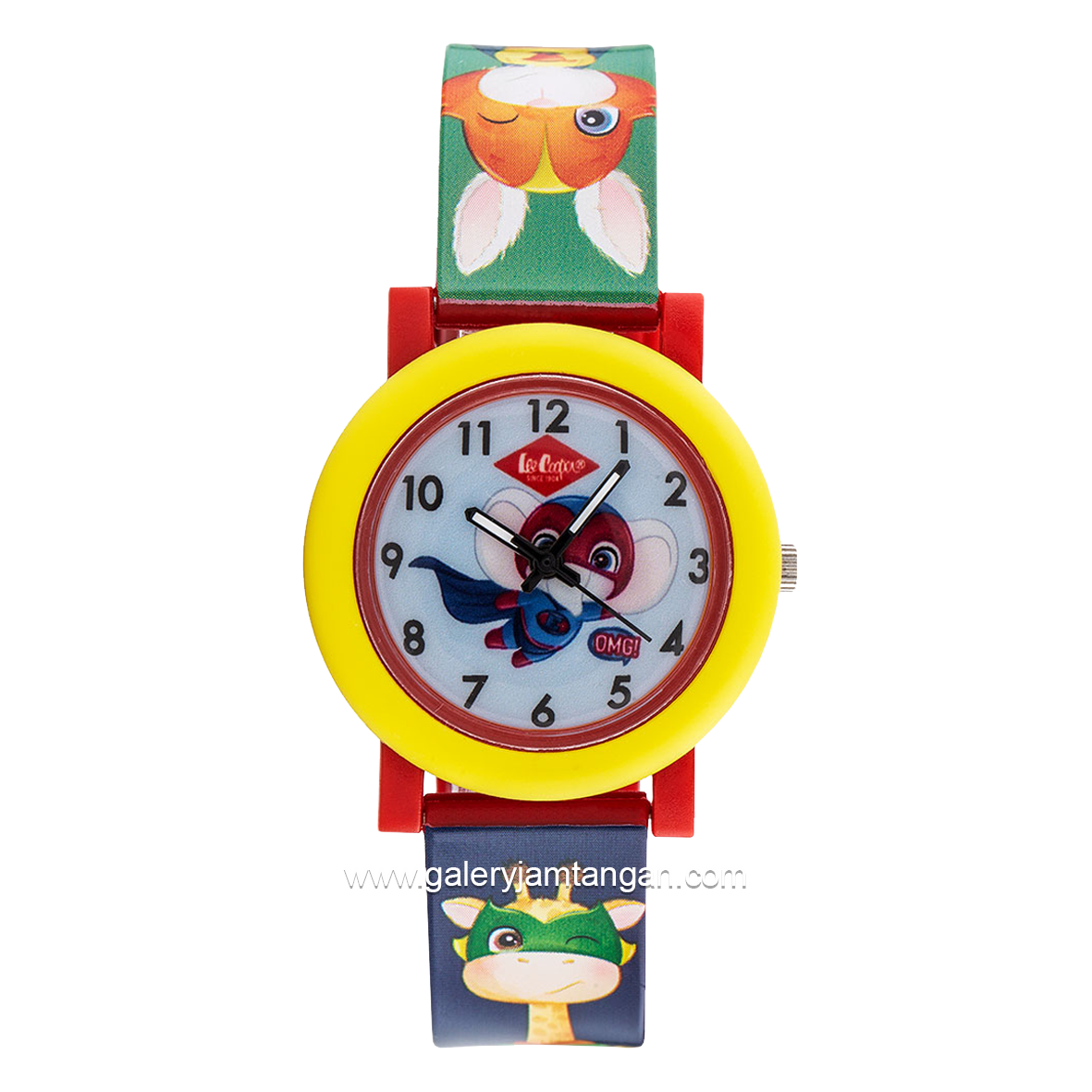 LEE COOPER LC.K.2.869 Kid's Watches Navy Green Rubber Strap