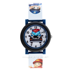 LEE COOPER LC.K.2.933 Kid's Watches White Black Rubber Strap