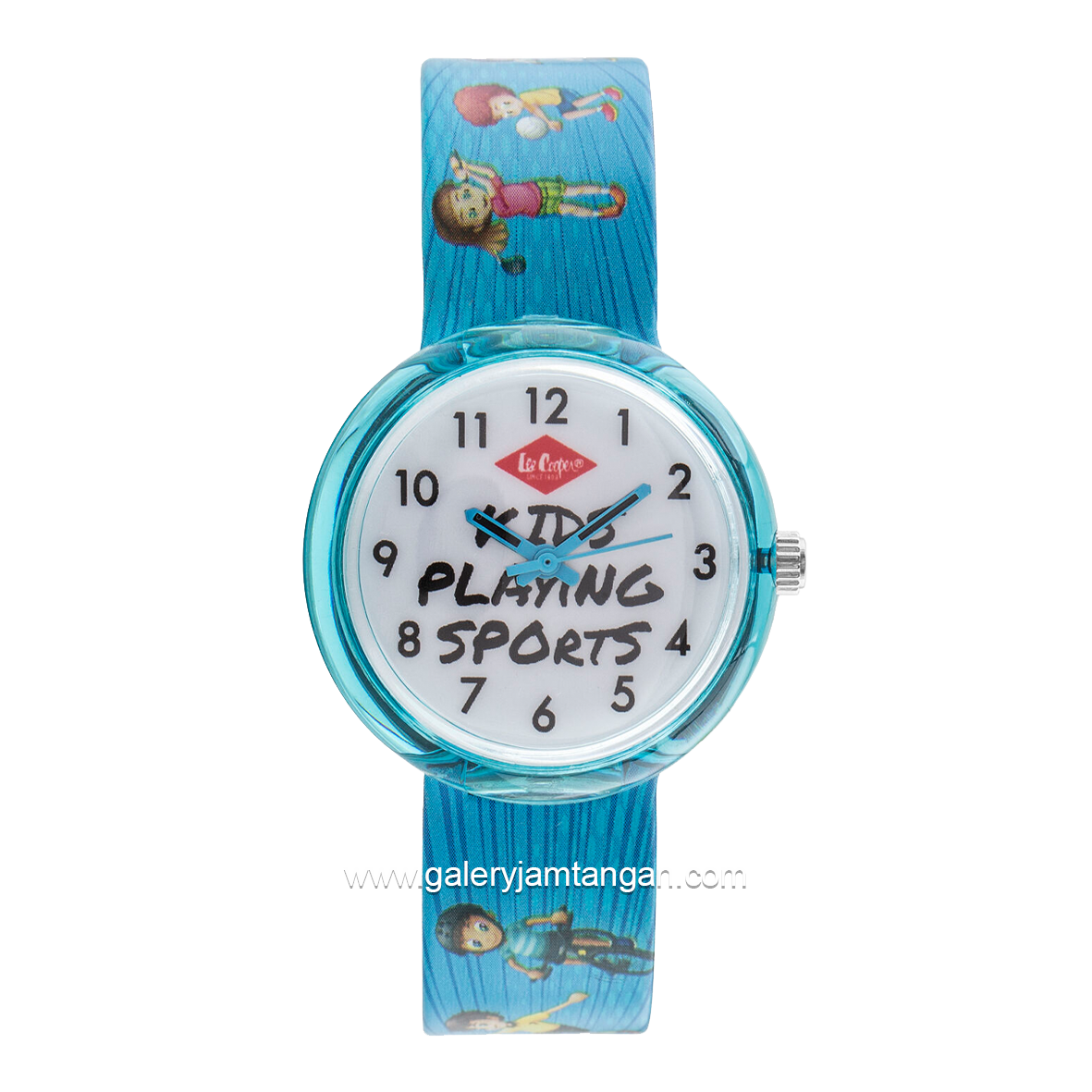 LEE COOPER LC.K.4.639 Kid's Watches Blue Dial White Rubber Strap