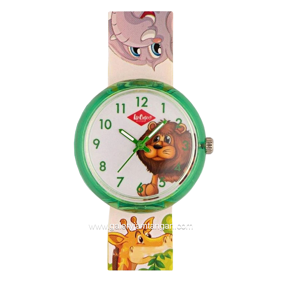 LEE COOPER LC.K.4.737 Kid's Watches Cream Green Rubber Strap