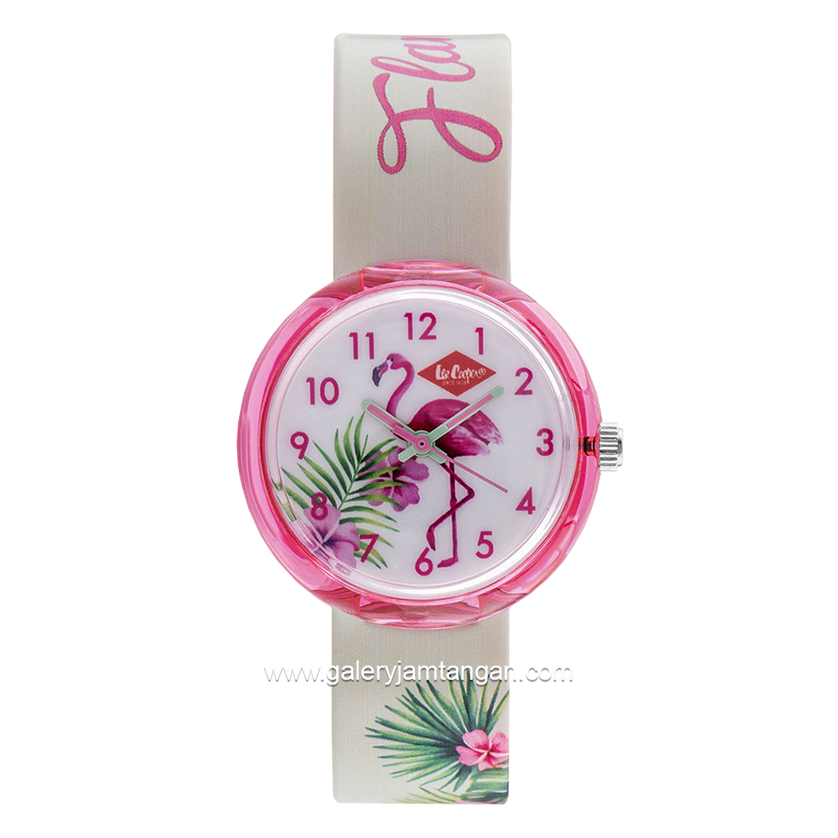 LEE COOPER LC.K.4.837 Kid's Watches White Pink Rubber Strap