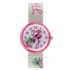 LEE COOPER LC.K.4.837 Kid's Watches White Pink Rubber Strap
