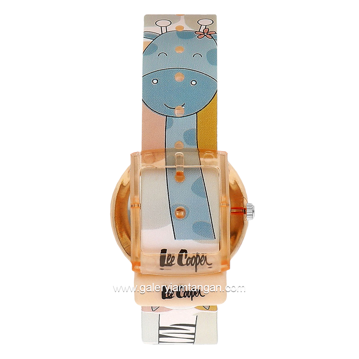 LEE COOPER LC.K.4.838 Kid's Watches Brown Dial White Rubber Strap