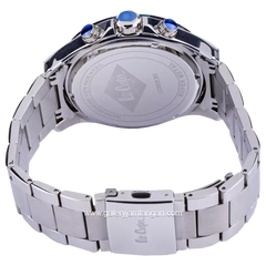 LEE COOPER LC06538.350 Silver Dial Black Stainless Steel