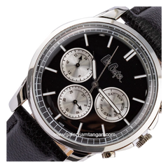 LEE COOPER LC06921.351 Black Silver Leather Strap