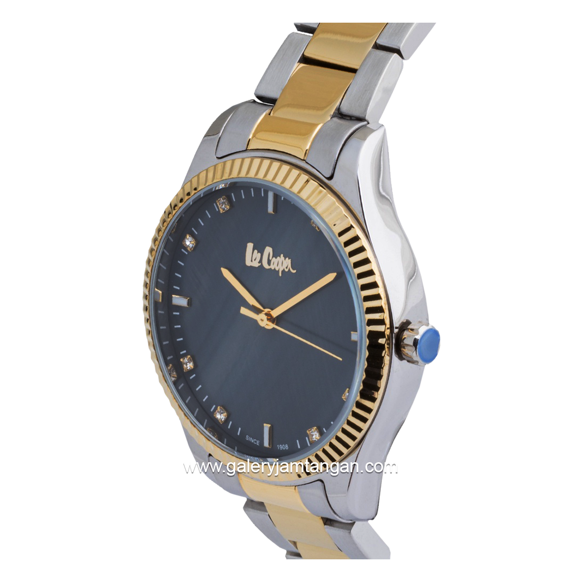 LEE COOPER LC06947.250 Silver Dial Black Stainless Steel
