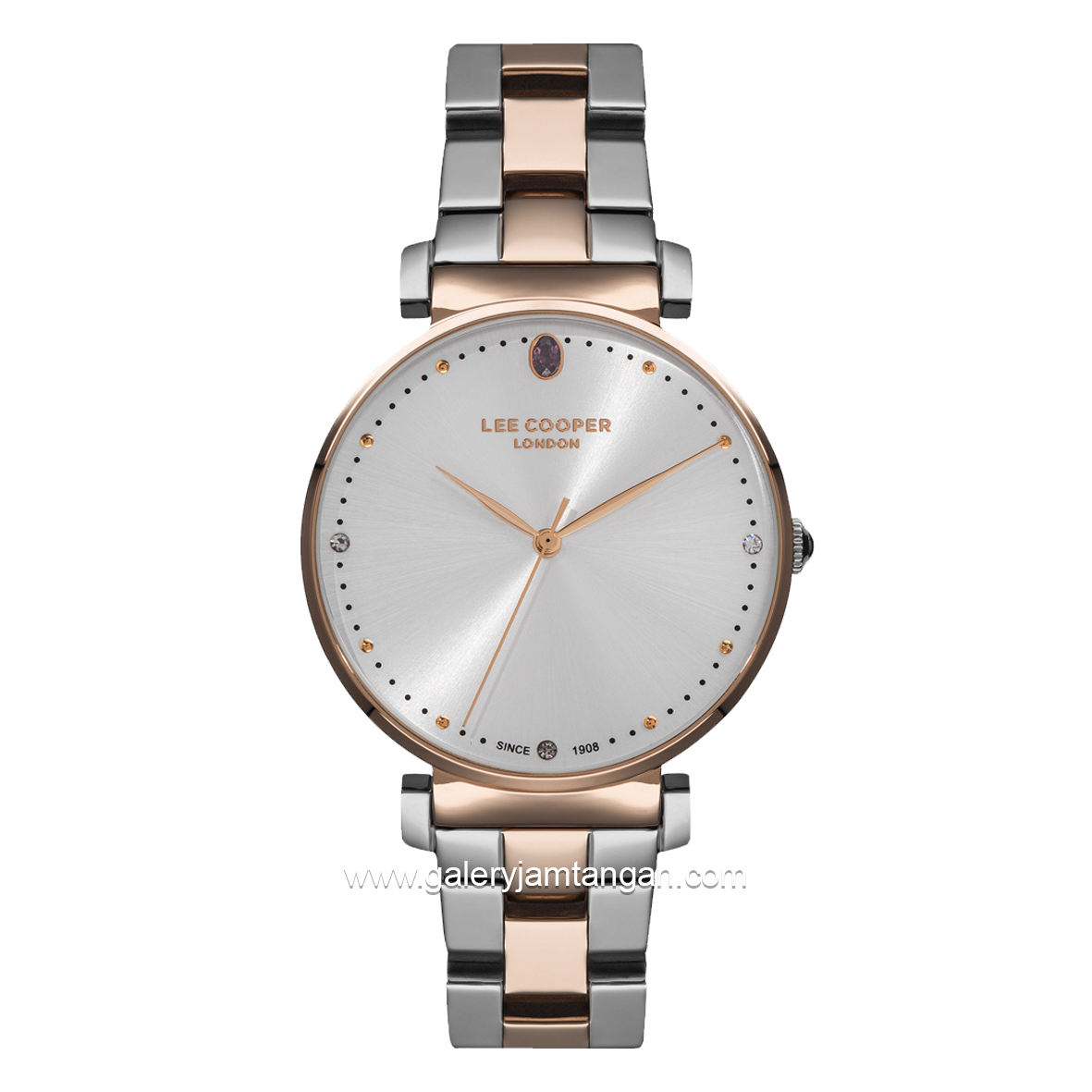 LEE COOPER LC07028.430 Silver Rosegold Stainless Steel