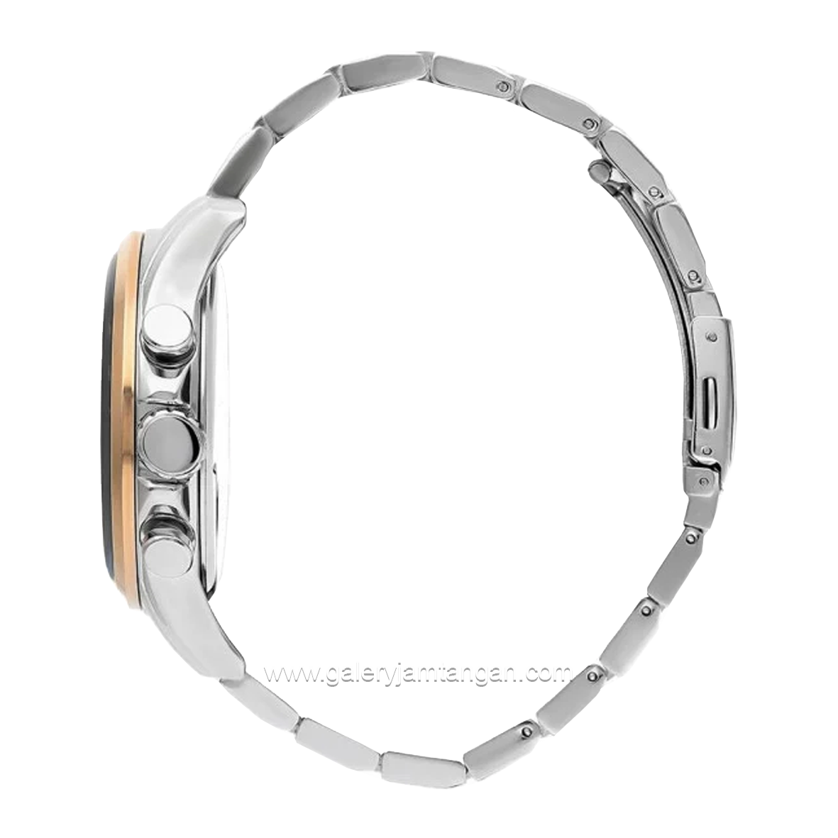 LEE COOPER LC07167.550 Silver Dial Black Stainless Steel
