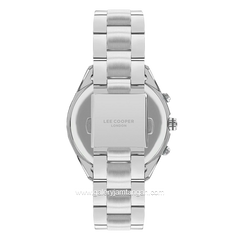 LEE COOPER LC07167.550 Silver Dial Black Stainless Steel