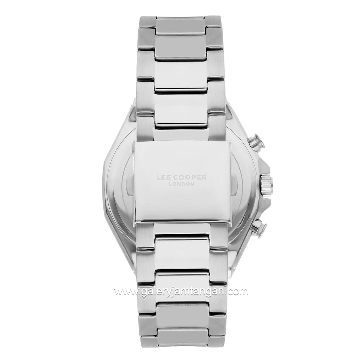 LEE COOPER LC07319.360 Silver Dial Black Stainless Steel