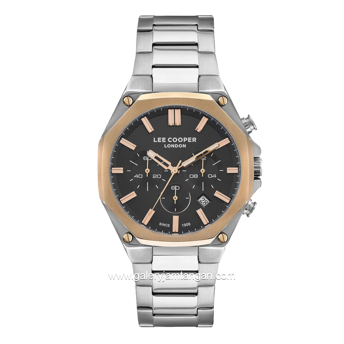 LEE COOPER LC07319.550 Silver Rosegold Stainless Steel