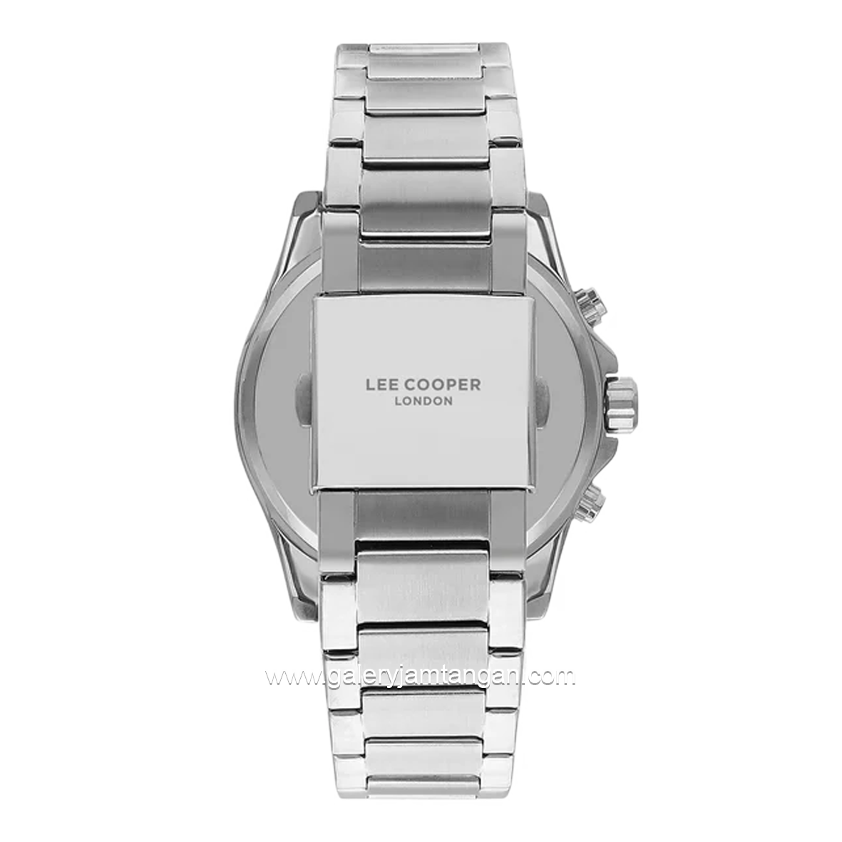 LEE COOPER LC07322.360-NM Silver Dial Black Stainless Steel