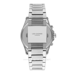 LEE COOPER LC07322.360-NM Silver Dial Black Stainless Steel