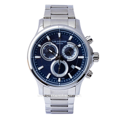 LEE COOPER LC07360.390 Silver Dial Blue Stainless Steel