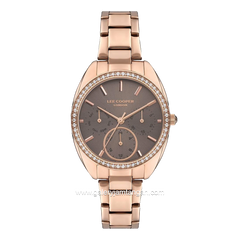 LEE COOPER LC07408.460 Rosegold Dial Brown Stainless Steel