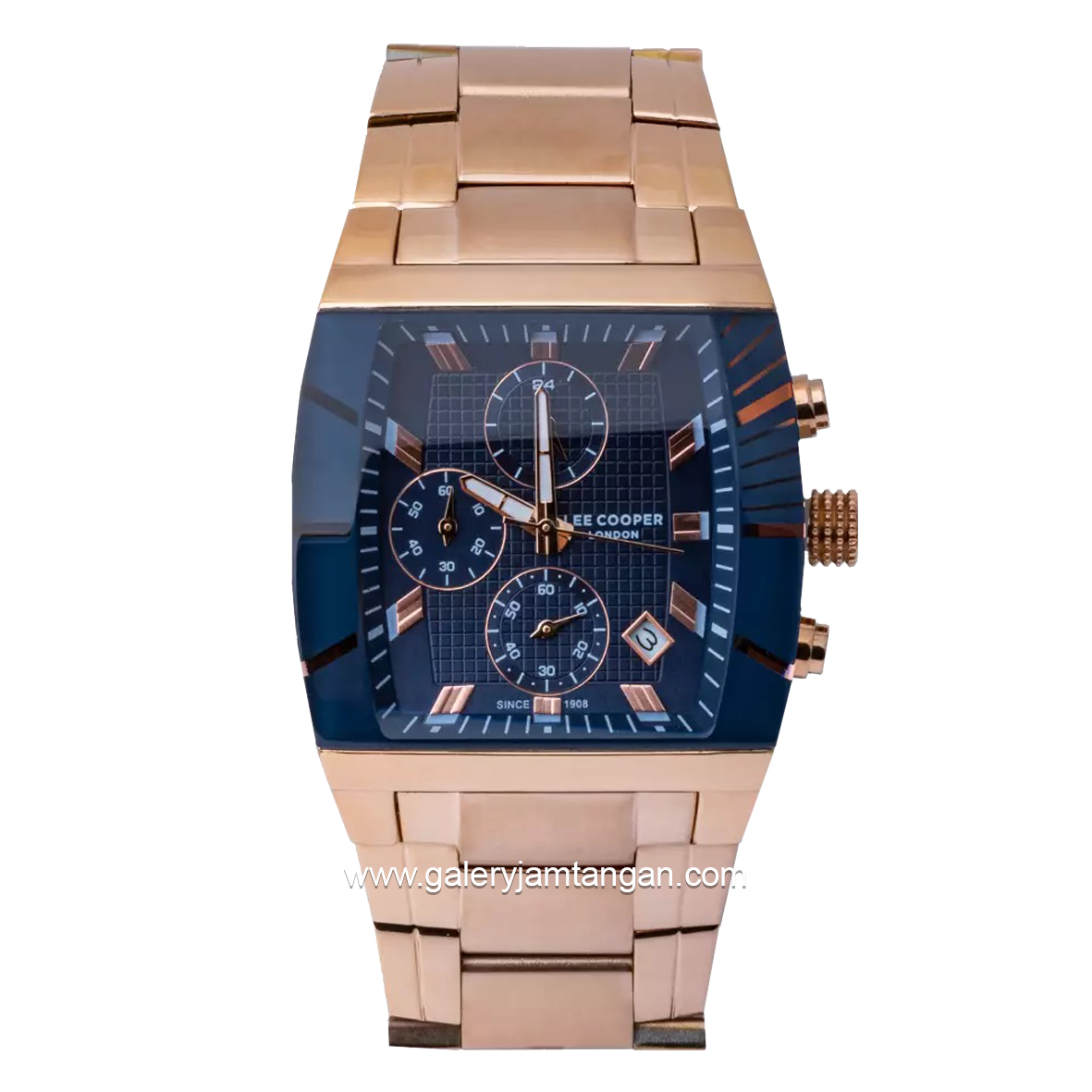 LEE COOPER LC07422.490 Rosegold Dial Blue Stainless Steel