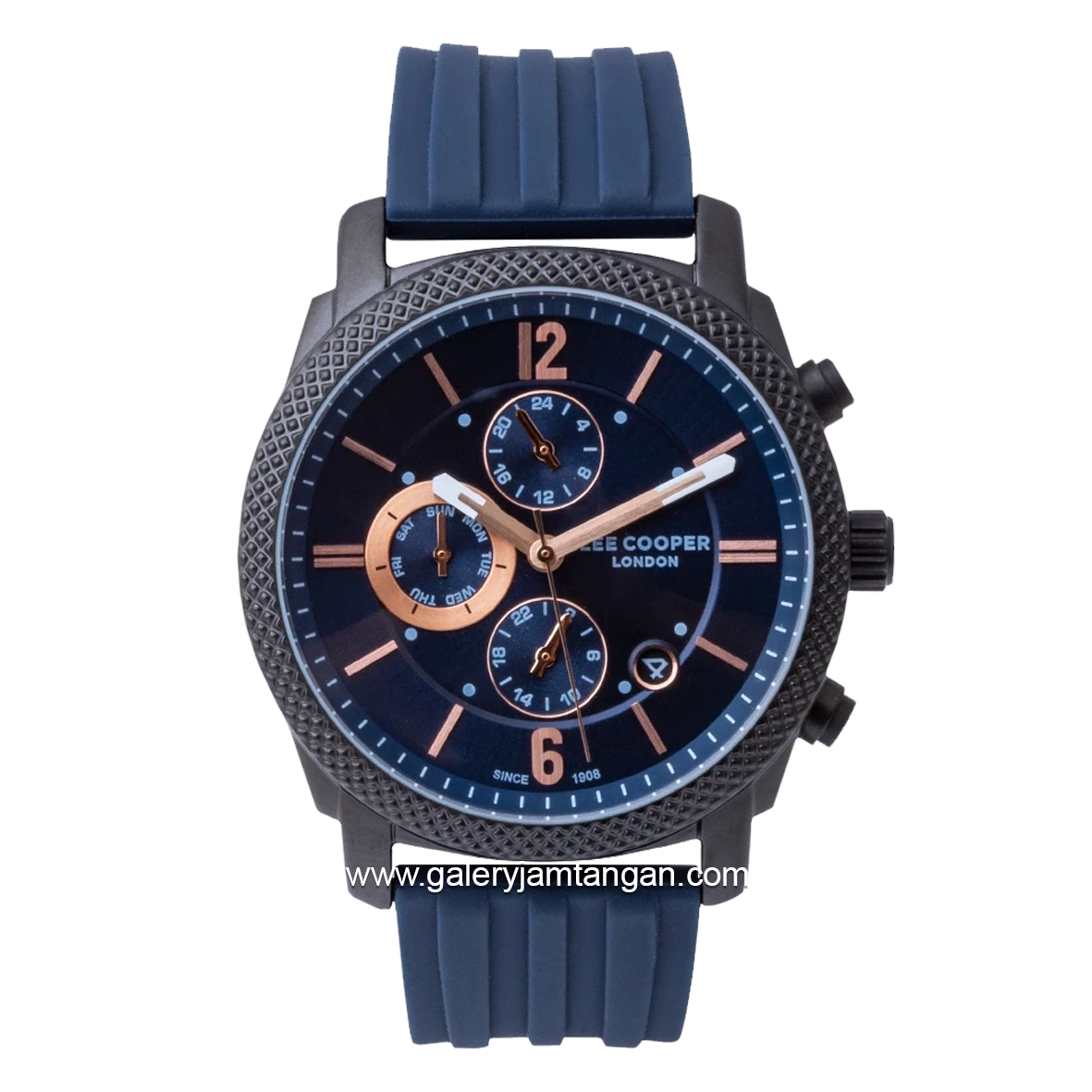 LEE COOPER LC07428.699 Navy Black Rubber Strap