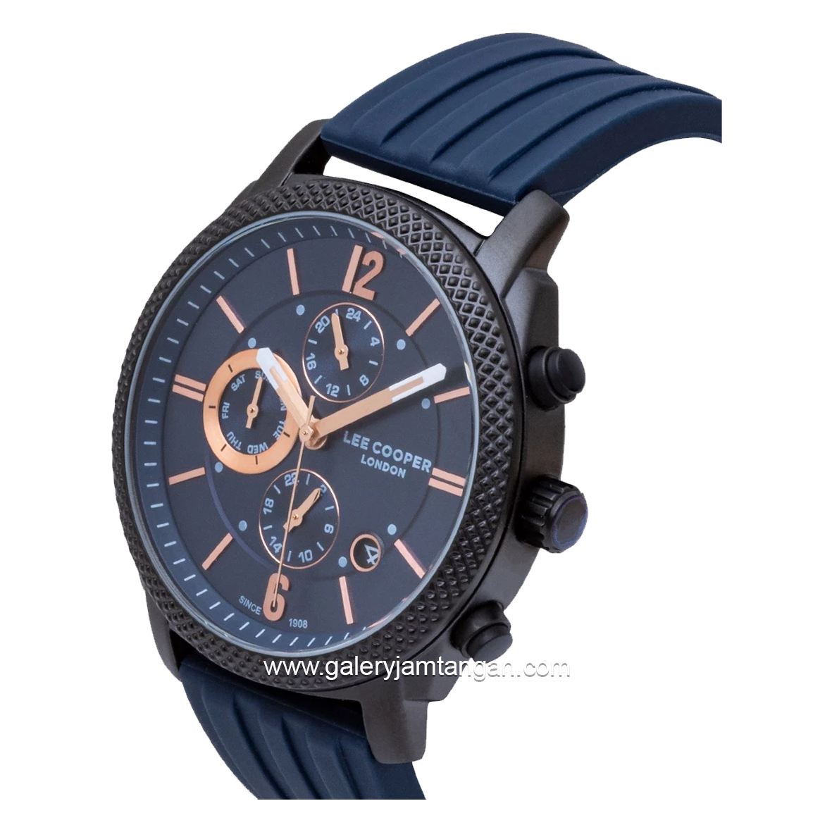 LEE COOPER LC07428.699 Navy Black Rubber Strap