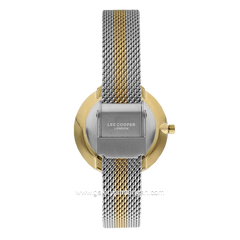 LEE COOPER LC07601.220 Silver Gold Dial White Stainless Steel