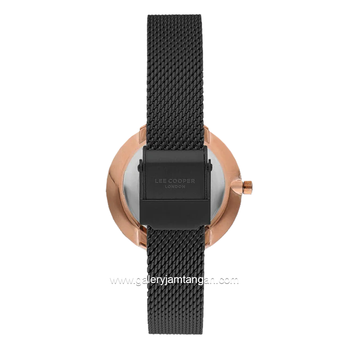 LEE COOPER LC07601.450 Black Rosegold Stainless Steel