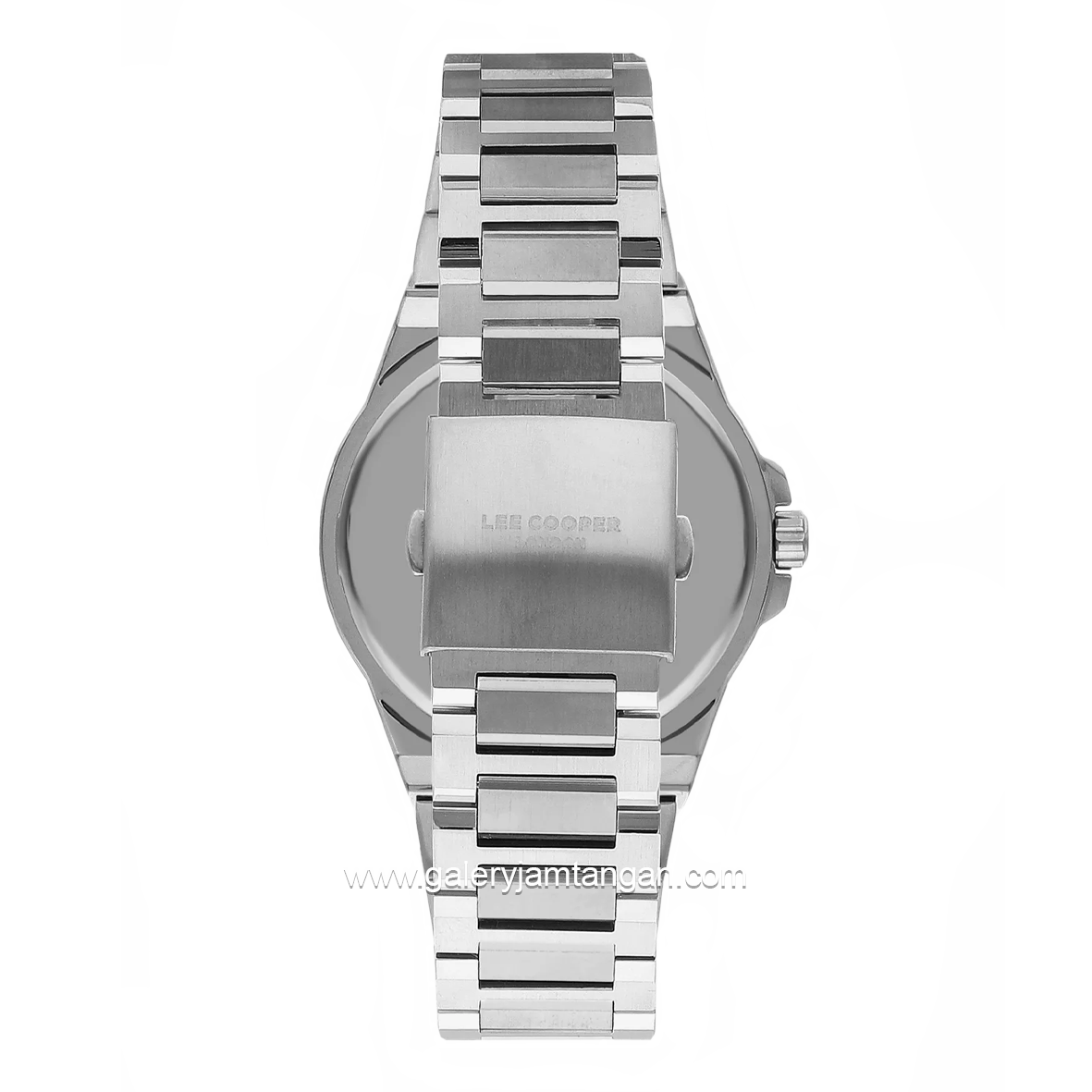LEE COOPER LC07622.350 Silver Dial Black Stainless Steel