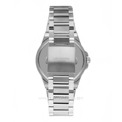 LEE COOPER LC07622.350 Silver Dial Black Stainless Steel