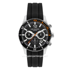 LEE COOPER LC07628.351 Movement Watch Black Silicone Strap